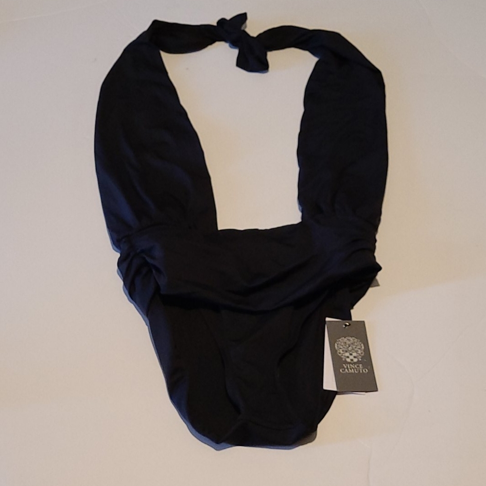 Vince Camuto size 8 one piece black swimsuit.